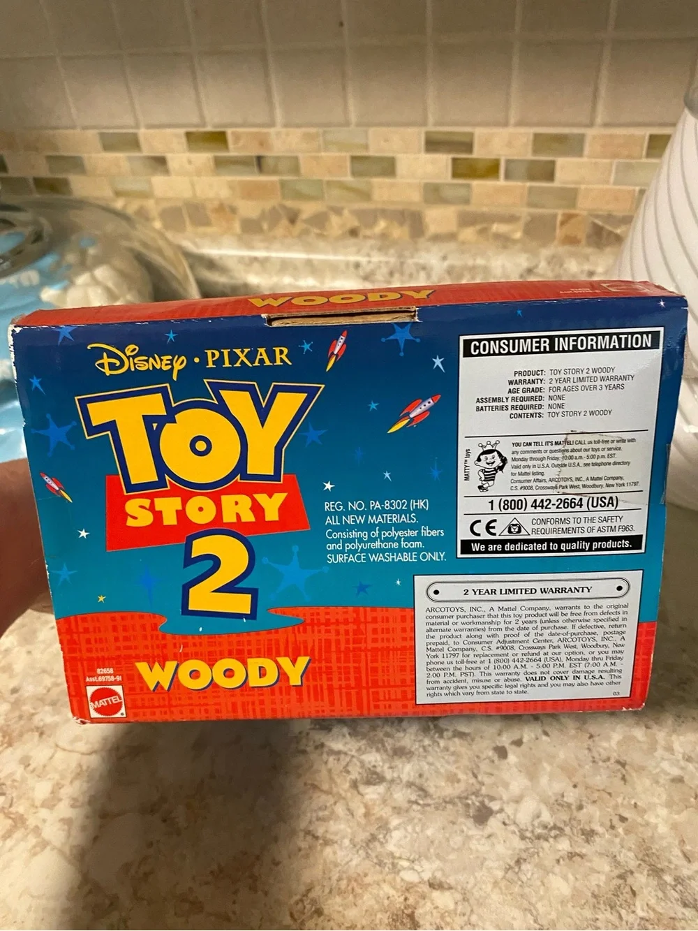 Toy Story 2 Woody Plush Doll - Brown & Yellow NIB